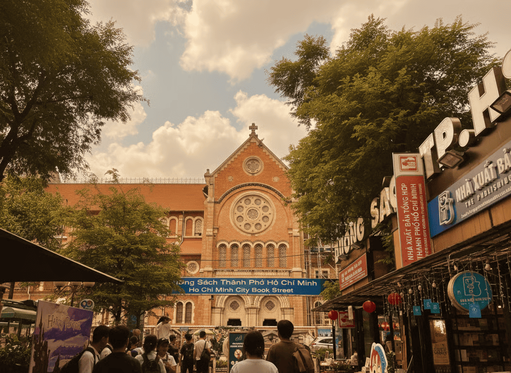 Visitors leisurely stroll past the book stalls, immersing themselves in a world of knowledge